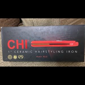 1 inch CHI Ceramic Hair Straghtner (Ruby Red)